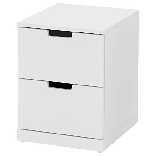 Ikea NORDLI Chest of 2 Drawers, white40x54 cm