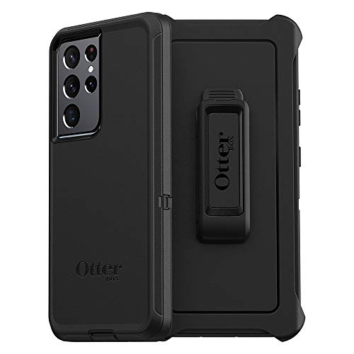 OtterBox DEFENDER SERIES SCREENLESS EDITION Case for Galaxy S21 Ultra 5G (ONLY – DOES NOT FIT non-Plus or Plus sizes) – BLACK