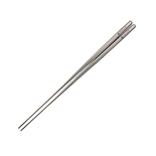 Snow Peak Anodized Titanium Chopsticks – Sleek and Durable Utensils – 7.9 x 0.2 in – Grey