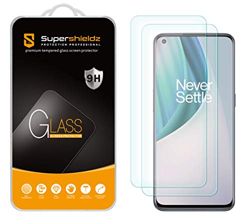 (2 Pack) Supershieldz Designed for OnePlus Nord N10 5G Tempered Glass Screen Protector, Anti Scratch, Bubble Free