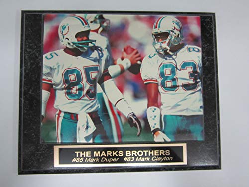 Dolphins MARK CLAYTON MARK DUPER 8×10 Photo Mounted On A Custom Engraved Plaque