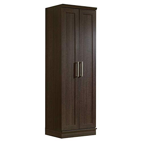 Thaweesuk Shop New Brown 2 Door Kitchen Pantry Cabinet Organizer Tall Storage Cupboard Ample Shelves Home Office Utility Drawer Furniture Towel Shelf Wood 23.31″ L x 17.01″ W x 71.18″ H