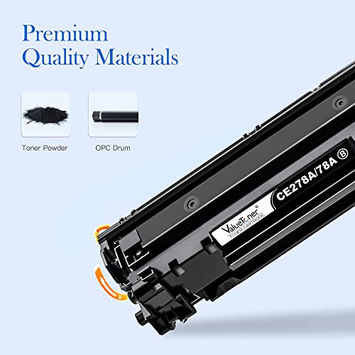 Valuetoner Compatible Toner Cartridge Replacement for HP 78A CE278A for Pro M1536dnf, P1606, P1606dn, P1566, P1560, M1536 MFP Printer ( Black, 2 Pack ) | The Storepaperoomates Retail Market - Fast Affordable Shopping