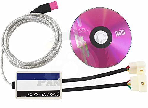 PANGOLIN PC Diagnostic Tool CD Software with Cable for Hitachi EX & ZX Series EX-2/3/5 ZX-1/3 Excavator Aftermaket Parts, 1 Year Warranty