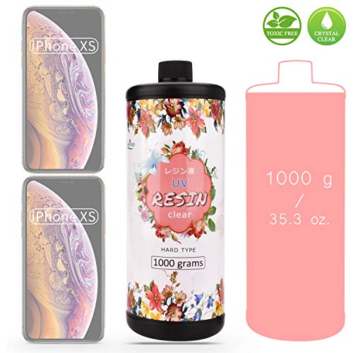 UV Resin 1,000g – Crystal Clear Improved Ultraviolet Curing Epoxy Resin for DIY Jewelry Making, Craft Decoration – Hard UV Glue Solar Cure Sunlight Activated Resin for DIY Resin Mold, Casting, Coating | The Storepaperoomates Retail Market - Fast Affordable Shopping