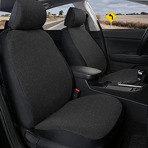 GIANT PANDA Seat Covers for Trucks Chevy Silverado,Dodge Ram,Ford F150 F-Series. High Back Front Seat Cover for Pickup and Trucks,Black
