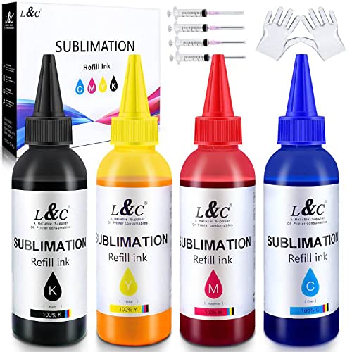 L&C Sublimation Ink for epson 2803 2800 2720 2760 C88 C288 WF7710 WF3620 CISS Etc.. Dye Sublimation Heat Transfer Ink