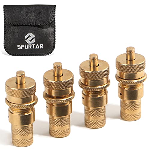 Spurtar Tire Deflator, 6-30 PSI Tire Deflator Kit, Air Down Tire Deflators Offroad Accessories for Jeep, Car, Truck, Motorcycle, and ATV Tires (4 Pack with Storage Bag)