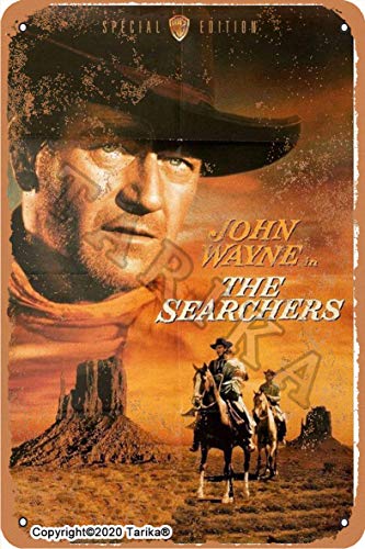 John Wayne The Searchers Metal Vintage Look 20X30 cm Decoration Crafts Sign for Home Kitchen Bathroom Farm Garden Garage Inspirational Quotes Wall Decor