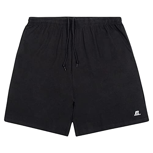 Russell Athletic Big and Tall Gym Shorts for Men – Running Shorts for Men, Black 3X