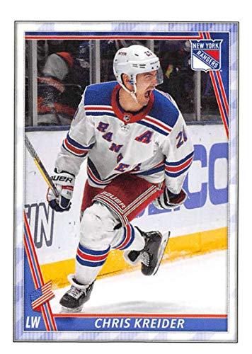 2020-21 Topps NHL Sticker #336 Chris Kreider New York Rangers Hockey Sticker Card (Mini, Thin, Peelable Sticker)
