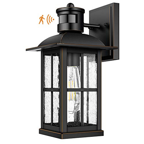 Motion Sensor Outdoor Light – Advanced Dusk to Dawn Exterior Lantern Fixtures Wall Sconce, Waterproof Porch Light Fixtures Wall Mount for Entryway Garage, Anti-Rust 100% Aluminum | The Storepaperoomates Retail Market - Fast Affordable Shopping