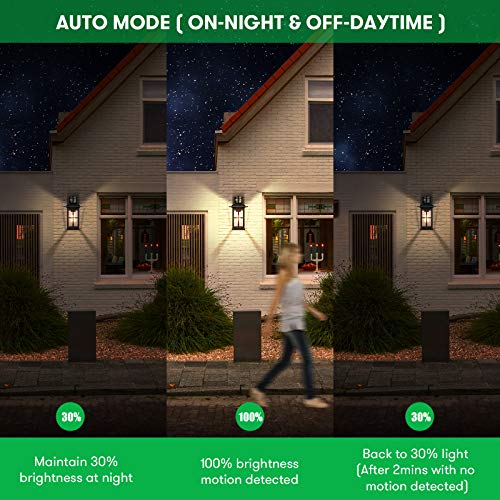Motion Sensor Outdoor Light – Advanced Dusk to Dawn Exterior Lantern Fixtures Wall Sconce, Waterproof Porch Light Fixtures Wall Mount for Entryway Garage, Anti-Rust 100% Aluminum | The Storepaperoomates Retail Market - Fast Affordable Shopping