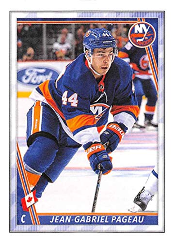 2020-21 Topps NHL Sticker #323 Jean-Gabriel Pageau New York Islanders Hockey Sticker Card (Mini, Thin, Peelable Sticker)