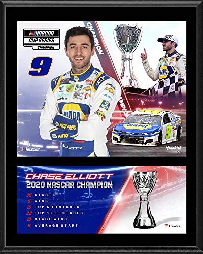 Chase Elliott 12″ x 15″ 2020 NASCAR Cup Series Champion Sublimated Plaque – NASCAR Driver Plaques and Collages