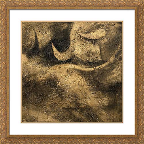 Panasenko, Inna 28×28 Large Gold Ornate Frame and Double Matted Museum Art Print Titled Toros VIII
