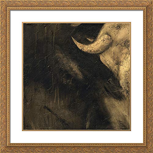 Panasenko, Inna 28×28 Large Gold Ornate Frame and Double Matted Museum Art Print Titled Toros V