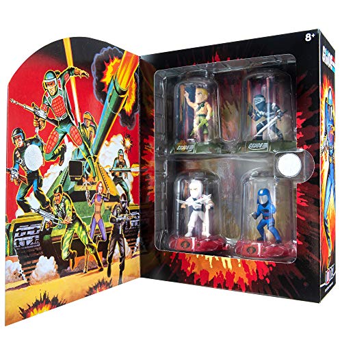 Domez G.I. Joe Series 1 Collector’s Box Set – Includes Duke, Snake Eyes, Cobra Commander & Storm Shadow – Authentic & Highly Detailed Collectible Characters – Connect, Collect, Display