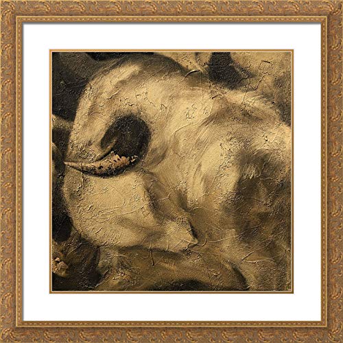 Panasenko, Inna 28×28 Large Gold Ornate Frame and Double Matted Museum Art Print Titled Toros VII
