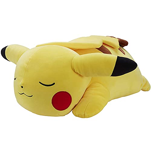 Pokemon 18” Plush Sleeping Pikachu – Cuddly Must Have Fans – Perfect for Traveling, Car Rides, Nap/ Play Time!