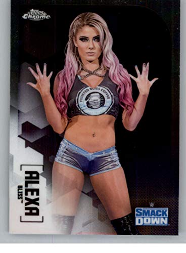 2020 Topps Chrome WWE Wrestling #3 Alexa Bliss SmackDown Official World Wrestling Entertainment Trading Card From The Topps Company