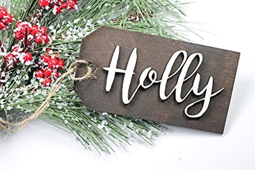 Personalized Stocking Tag (Script Font)