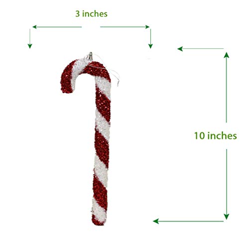 SN Decor Christmas Ornaments Pack of 10 Candy Canes Christmas Hanging Ornaments for Holiday Decoration Red White Christmas Candy Canes Party Favors – New | The Storepaperoomates Retail Market - Fast Affordable Shopping