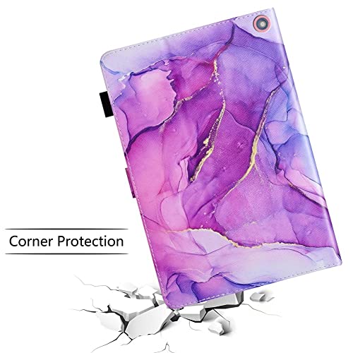Amazon Fire HD 8 & 8 Plus Tablet Case (2020 10th Generation), Not Suitable for 7th/8th/9th Fire8, Premium PU Leather Stand Cover with Smart Auto Wake/Sleep, Purple Marble. | The Storepaperoomates Retail Market - Fast Affordable Shopping