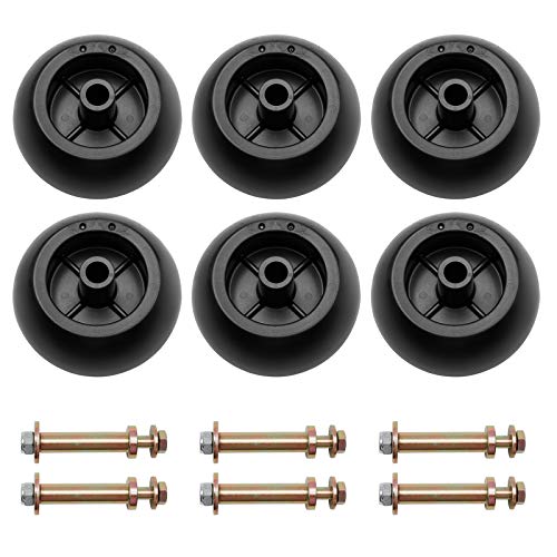 Mower Anti Scalp Deck Wheel Kit Set of 6 Replacement for Bad Boy 022-5234-98 Exmark 103-4051 103-7263 & Many Bore 5/8″ Wheel Size