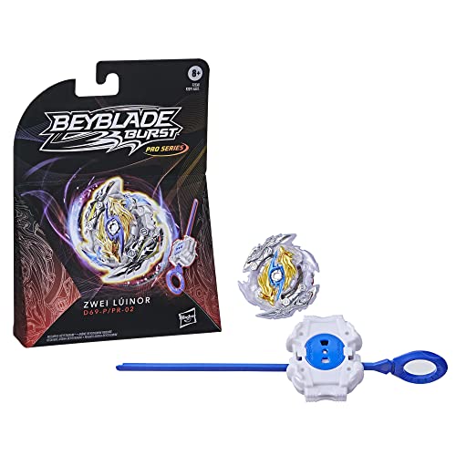 BEYBLADE Burst Pro Series Zwei Luinor Spinning Top Starter Pack — Balance Type Battling Game Top with Launcher Toy