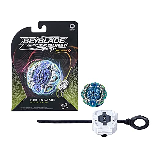 BEYBLADE Burst Pro Series Orb Engaard Spinning Top Starter Pack — Defense Type Battling Game Top with Launcher Toy