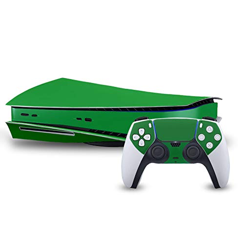 Groovy Green Vinyl Decal Mod Skin Kit by System Skins – Compatible with Playstation 5 Console (PS5)