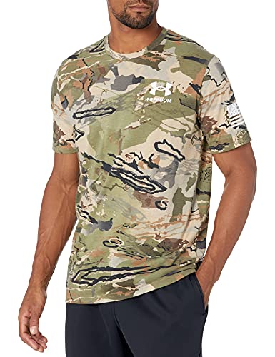 Under Armour Men’s New Freedom Camo T-Shirt , Ua Barren Camo (999)/White , Medium