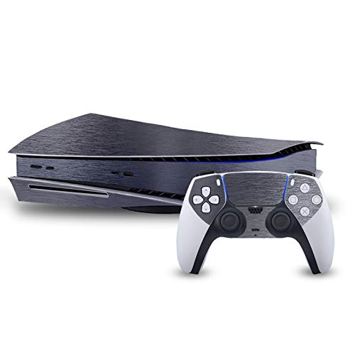 Brushed Gun Metal Gray – Air Release Vinyl Decal Mod Skin Kit by System Skins – Compatible with Playstation 5 Console (PS5)