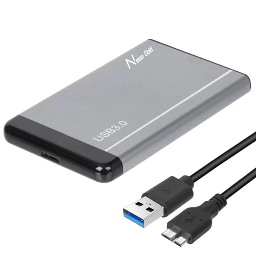 U&D 500GB 2.5 Inch Portable External Hard Drive USB3.0 Mobile HDD Storage Compatible for PC, Desktop, Laptop,Mac, MacBook, Chromebook, Xbox One, Xbox 360, PS4 (500GB, Grey)