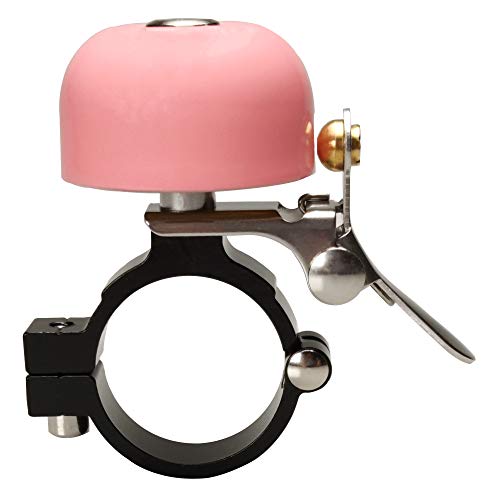 Zotemo Brass Bike Bell Pro, All Metal Body, Loud Decent Tone Bicycle Ring Bell for Adults and Kids (Pink)