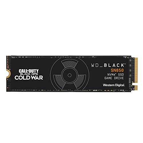 WD_BLACK 1TB SN850 Game Drive Call of Duty Special Edition: Black Ops Cold War, Internal NVMe M.2 PCIe Gen4 SSD – WDBB2F0010BNC-WRSN