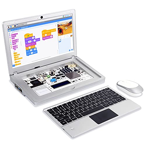 ELECROW Raspberry Pi 4 Kit, Raspberry Pi Laptop, CrowPi2 Programming Learning Kit for Kids Adult – Basic Kit, RPI Not Included