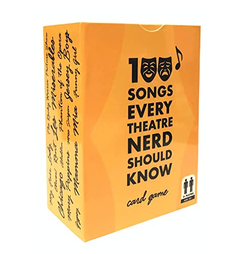 100 Songs Every Theatre Nerd Should Know – Ultimate Musical Theatre Broadway Card Game & Gift – Classic Deck