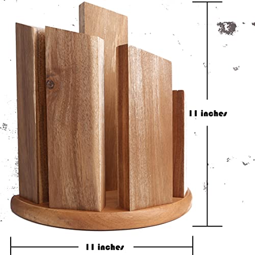 Resafy Wooden Magnetic Knife Block,360° Double Sided Knife Board Universal Knives Holder with Strong Magnet Knife Strip Stand | The Storepaperoomates Retail Market - Fast Affordable Shopping