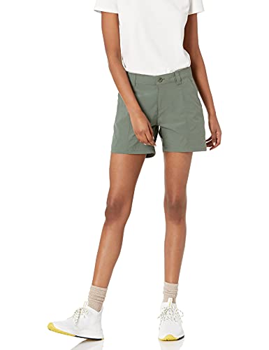 Amazon Essentials Women’s Stretch Woven 5 Inch Outdoor Hiking Shorts with Pockets, Dusty Olive, 12