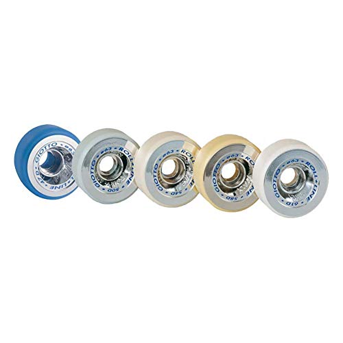 Quad Roller Skating Roll-Line Giotto Figure Wheels (Set of 8, 63mm, Hardness 50D)
