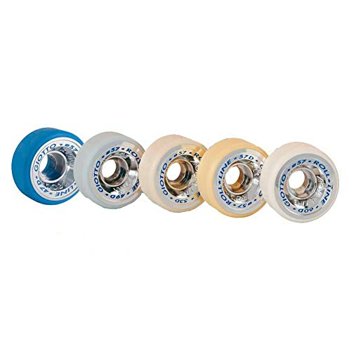 Quad Roller Skating Roll-Line Giotto Freestyle Wheels (Set of 8, 57mm, Hardness 60D)