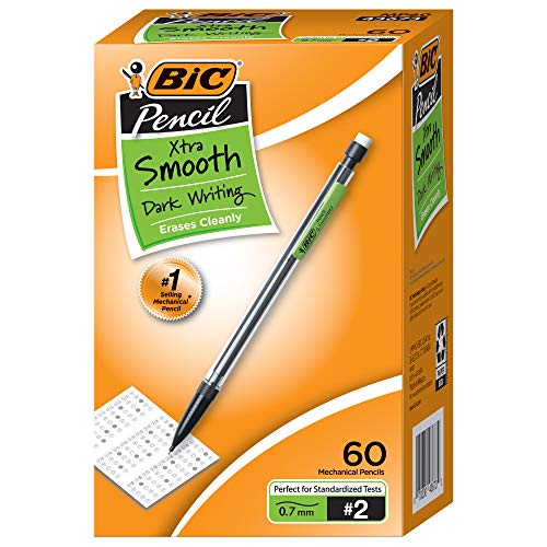 BIC Xtra-Smooth Mechanical Pencil, Medium Point (0.7mm), Perfect For The Classroom & Test Time, 60-Count