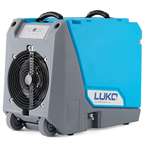 180 Pints Commercial Dehumidifiers for Basement, with Pump Drain Hose for Warehouse & Job Sites, Large Capacity Rotational Molded Portable Crawl Space Dehumidifier for Efficient Water Damage Restoration