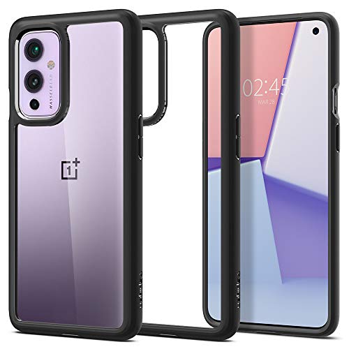 Spigen Ultra Hybrid Designed for OnePlus 9 Case 5G [Compatible with NA & EU Versions, NOT Compatible with CH & in Versions] (2021) – Matte Black