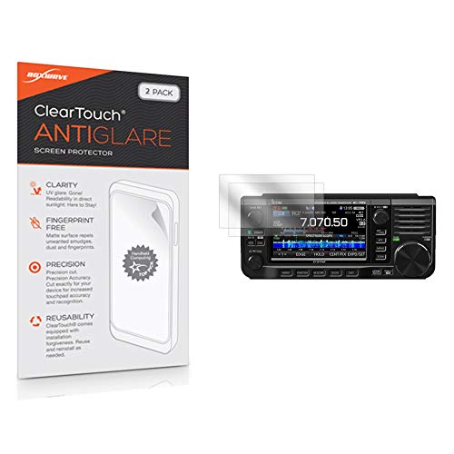 Icom IC-705 Screen Protector, BoxWave® [ClearTouch Anti-Glare (2-Pack)] Anti-Fingerprint Matte Film Skin for Icom IC-705