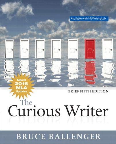 Curious Writer, The, MLA Update, Brief Edition (5th Edition)