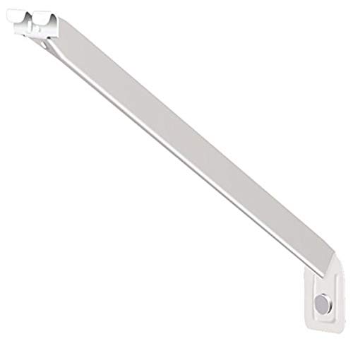 ClosetMaid Wire Shelving Support Brackets for 16 in. Deep Shelves, with Anchors & Pins for Installation, White, 12 Count (Pack of 1)