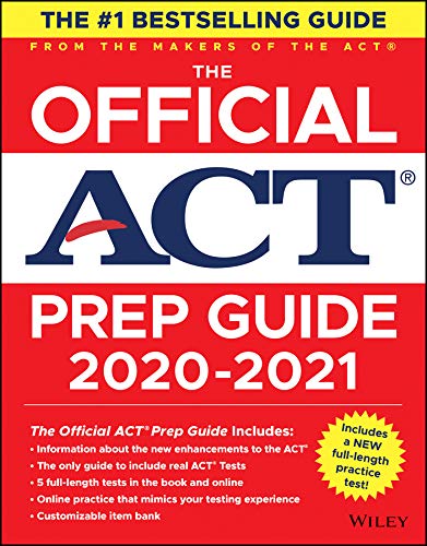 The Official Act Prep Guide 2020 – 2021, (Book + 5 Practice Tests + Bonus Online Content)